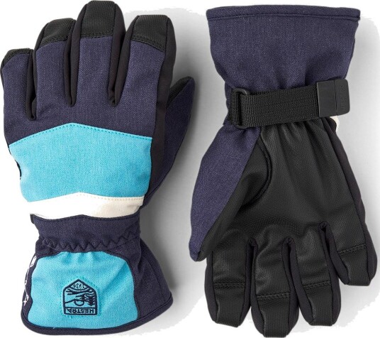 Hestra Gore-Tex Alta Jr - 5 Finger Navy 3 Hestra Gore-Tex Alta Jr - 5 Finger Navy 3