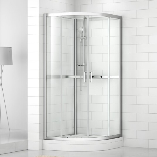 CELESTE SILVIA BUET DUSJKABINETT 90X90X205 CM M/SIKKERHETSFOLIE, KROM