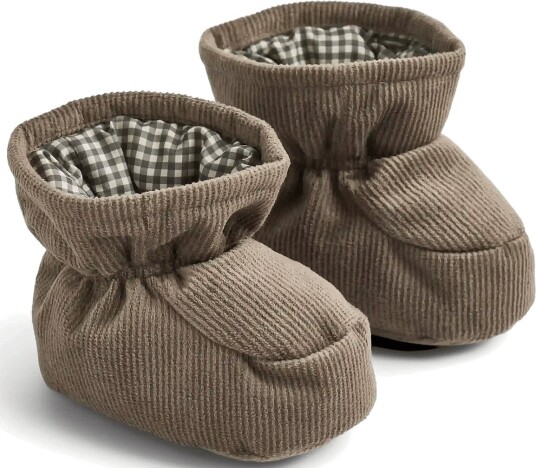 Wheat Puffer Baby Booties Fuffa DRY WOOD 18/24M