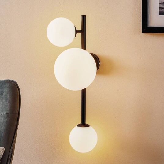 ALDEX Vegglampe Dione 3 lyskilder svart ALDEX Vegglampe Dione 3 lyskilder svart