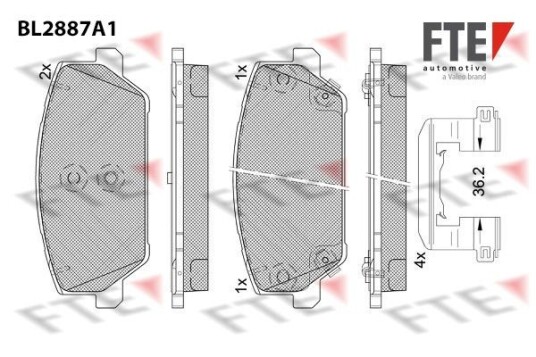 Bremseklosser FTE 9011127