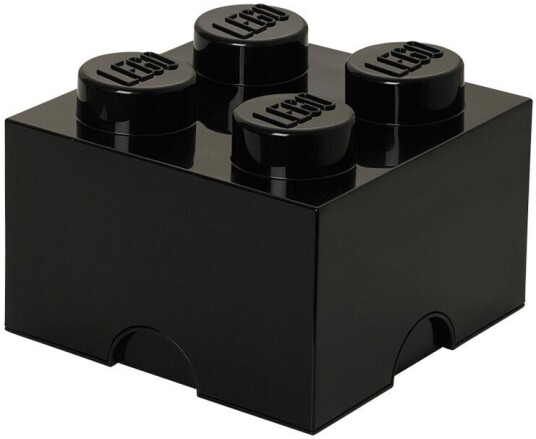 LEGO Storage Brick 4 oppbevaringsboks med lokk 25 x 25 cm black LEGO Storage Brick 4 oppbevaringsboks med lokk 25 x 25 cm black