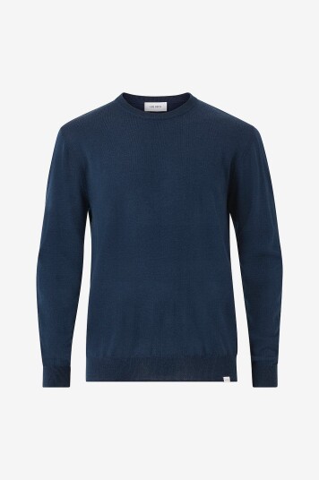 Les Deux Ulltrøye Greyson Merino Knit Blå