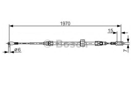 Tautrekk, håndbremse BOSCH 1 987 482 131