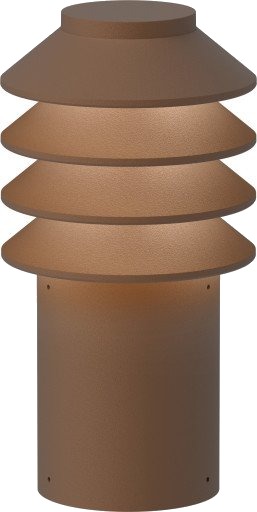 Louis Poulsen Bysted Garden pullert anker corten lav