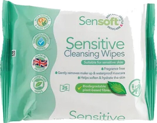 Sensoft Sensitive Cleansing Skincare Wipes