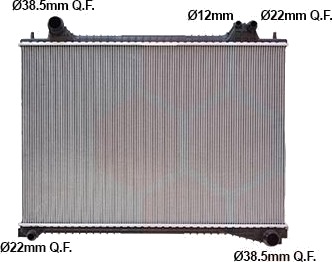 VAN WEZEL 77012704 Radiator motorkjøling
