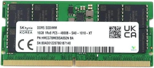 Rebuild IT HMCG78MEBSA092N-BA Hynix 16GB DDR5-4800MHz PC5-38400 non-ECC Unbuffered CL40 262-Pin