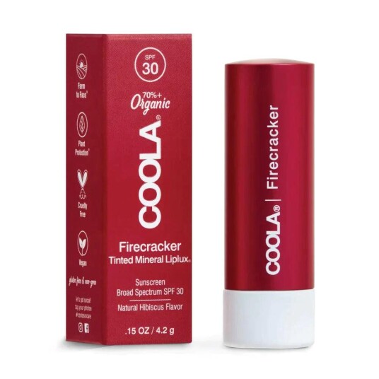 Coola Mineral Liplux Tinted Lip Balm SPF 30 Firecracker 4,2 g Lipbalm