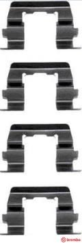 Tilbehørsett, skivebremse belegg BREMBO A 02 259