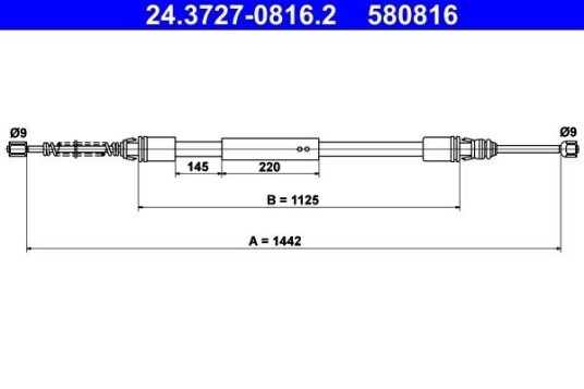 Bremsewire ATE 24.3727 0816.2