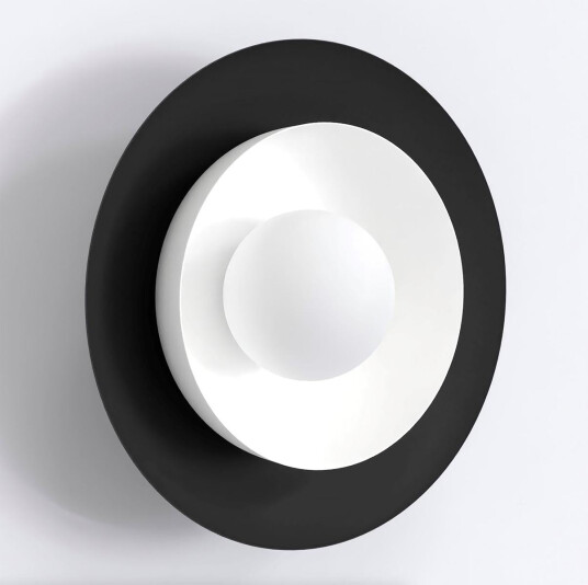 Poppi vegglampe Svart / Hvit Poppi vegglampe Svart / Hvit