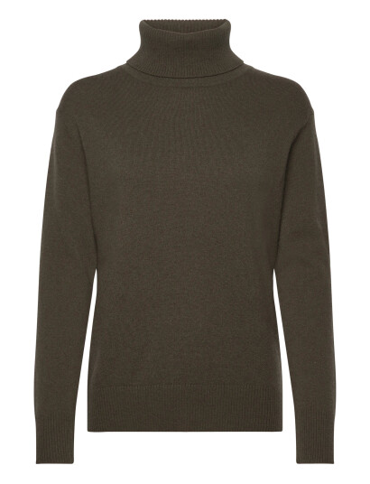 Rosemunde Rwlaica Cashmere Ls Roll Neck - Green - XS
