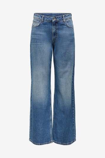 Jdy Jeans jdyRuby MW Wid MB 1006 Dnm Blå