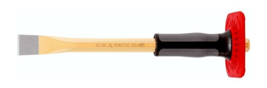 Rennsteig 351 350 1, Spademeisel, Flat Meisel, Plast, Gummi, Sort, Grå, Rød, 350 Mm, 26 Mm Rennsteig 351 350 1, Spademeisel, Flat Meisel, Plast, Gummi, Sort, Grå, Rød, 350 Mm, 26 Mm