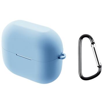 Samsung Galaxy Buds3 FE Silikondeksel med Karabinkroken   Himmelblå