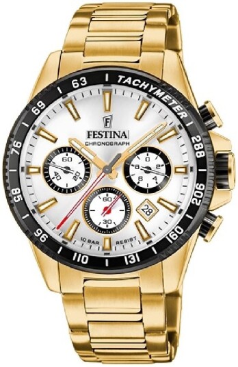 Festina Herreklokke F20634 1 Timeless Sølvfarget/Gulltonet stål Festina Herreklokke F20634 1 Timeless Sølvfarget/Gulltonet stål