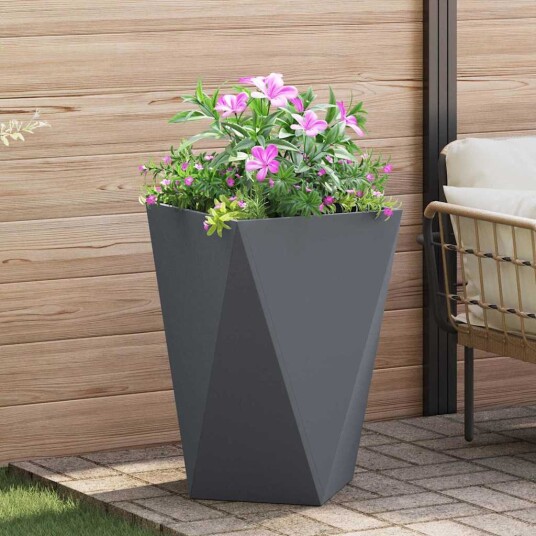 vidaXL Plantekassed Antrasitt 50 x 50 x 75 cm Stål vidaXL Plantekassed Antrasitt 50 x 50 x 75 cm Stål