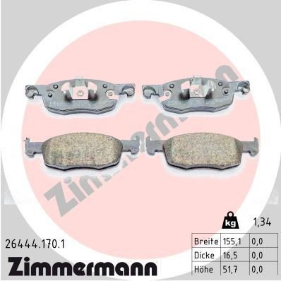 Bremseklosser ZIMMERMANN 26444.170.1