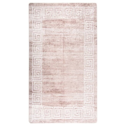 vidaXL Vaskbart teppe 190x300 cm beige sklisikker
