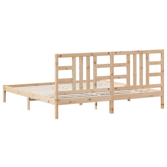vidaXL Sengeramme heltre 200x200 cm