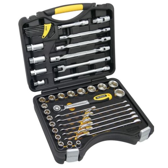 Ironside 102328 Pipenøkkelsett 1/2", 49 deler, Håndverktøy Ironside 102328 Pipenøkkelsett 1/2", 49 deler, Håndverktøy