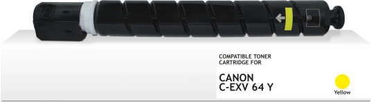 TB Toner C-EXV64 Gul (25.500 sider) erstatter Canon 5756C002 TB Premium toner