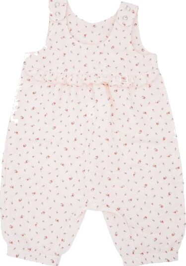 Maximo Musselin Girl Jumpsuit Zartrosa Pink Blümchen (74/80)