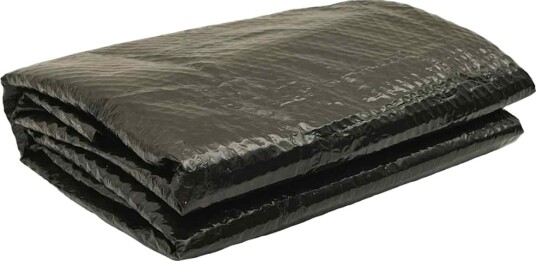 vidaXL Bassengtrekk svart 455 cm PE