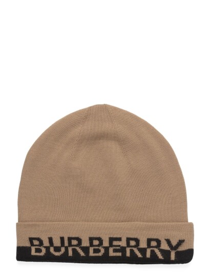 Burberry Mh Bb Wool Knit Hat Beige NOT ASSIGNED Burberry Mh Bb Wool Knit Hat Beige NOT ASSIGNED