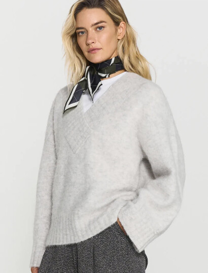 Twist & Tango Saoirse Knitted Sweater - Grey - L Twist & Tango Saoirse Knitted Sweater - Grey - L