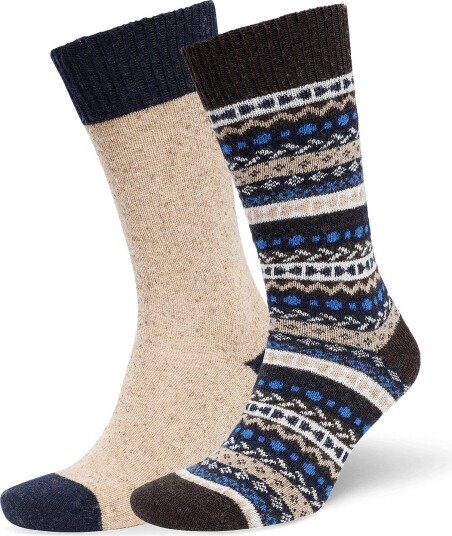 Barbour Barbour Fair Isle Sock 2 Pack - BIRCHWOOD - L
