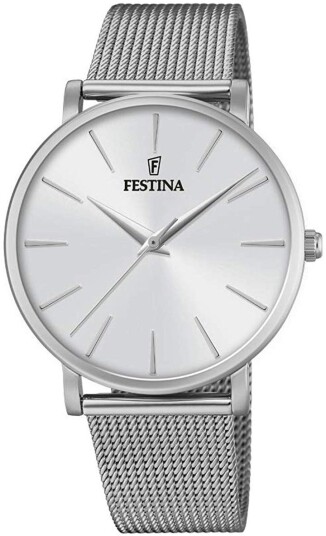 Festina Dameklokke F20475 1 Sølvfarget/Stål Ø38 mm