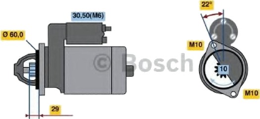 BOSCH 0 986 021 320 Starter BOSCH 0 986 021 320 Starter