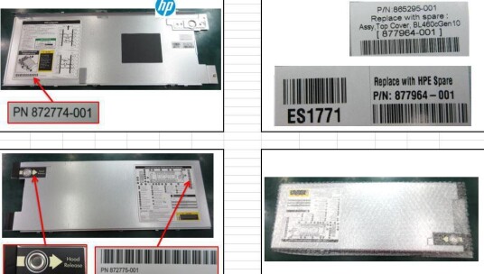 Hewlett Packard Enterprise SPS-TOP COVER BL460C GEN10 Hewlett Packard Enterprise SPS-TOP COVER BL460C GEN10