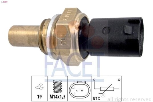 Sensor, oljetemperatur FACET 7.3350