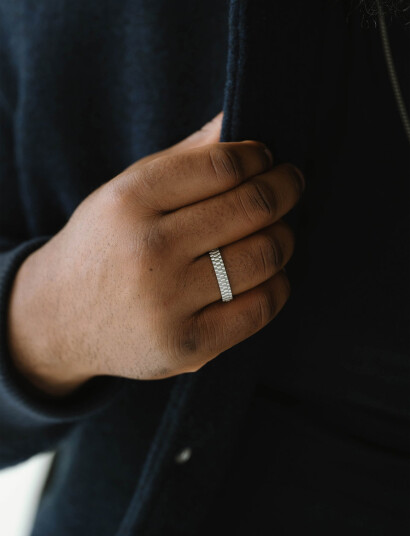 Steel & Barnett Nova Ring - Silver - 59.5
