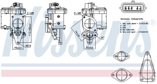 EGR Ventil NISSENS 98272 EGR Ventil NISSENS 98272