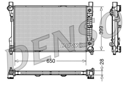 Radiator DENSO DRM17079 Radiator DENSO DRM17079