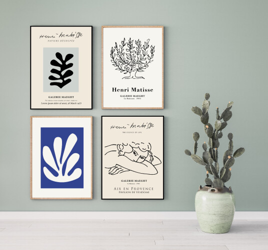 Plakat Galerie maeght / sett med 4 Plakat Galerie maeght / sett med 4