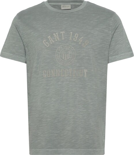 GANT Tonal Print Ss Tshirt   Grey   M