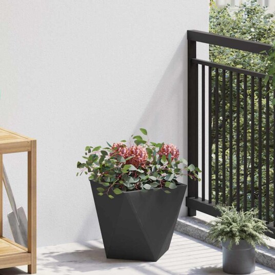 vidaXL Plantekassed Svart 30 x 30 x 30 cm Stål vidaXL Plantekassed Svart 30 x 30 x 30 cm Stål
