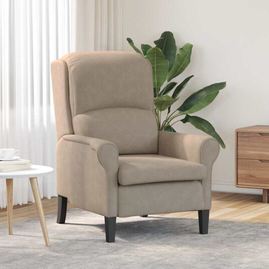 Taupe Lenestol Taupe Stoff Tre Standard Taupe Lenestol