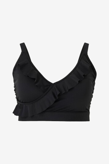 Zizzi Bikini BH sKatrin Sc Swim Top Solid Svart