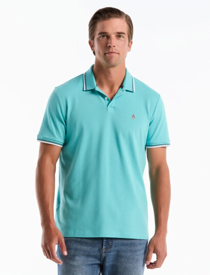 Original Penguin Tipped Polo Tncl Piq Blue M