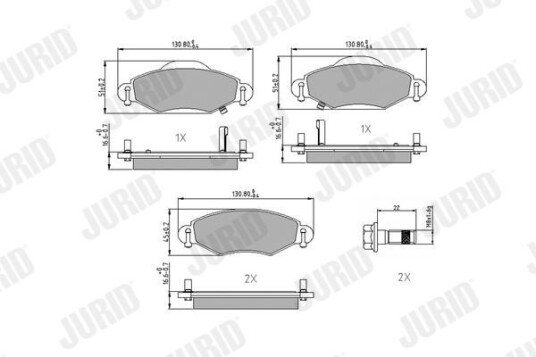 Bremseklosser JURID 572510J Bremseklosser JURID 572510J