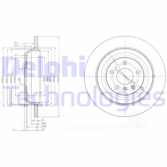 Bremseskive DELPHI BG4031