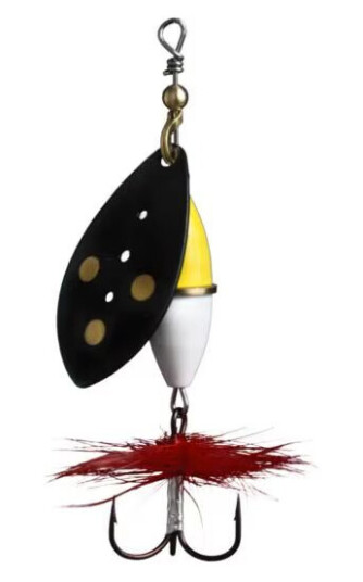 Myran Wipp Spinner 10g Svart/Gul/Vit