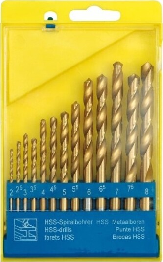 Vorel Titanbor For Metall, Sylindrisk Skaft, Sett (22310) 2–8 Mm
