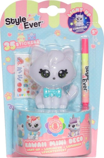 Style 4 Ever Gjør det selv Lampe   Kawaii Mini Dekorasjon   Katt   Style 4 Ever   OneSize   Lampe